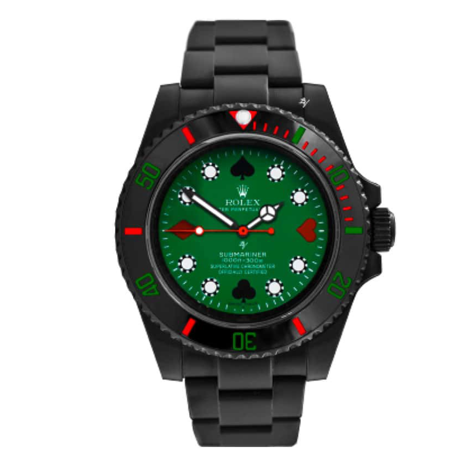 Rolex-Blaken-Submariner-Poker-Green-Dial-114060-Replica-1.webp Rolex Submariner 114060 “Blaken Poker Green” Exact Replica 1:1 - Image 1