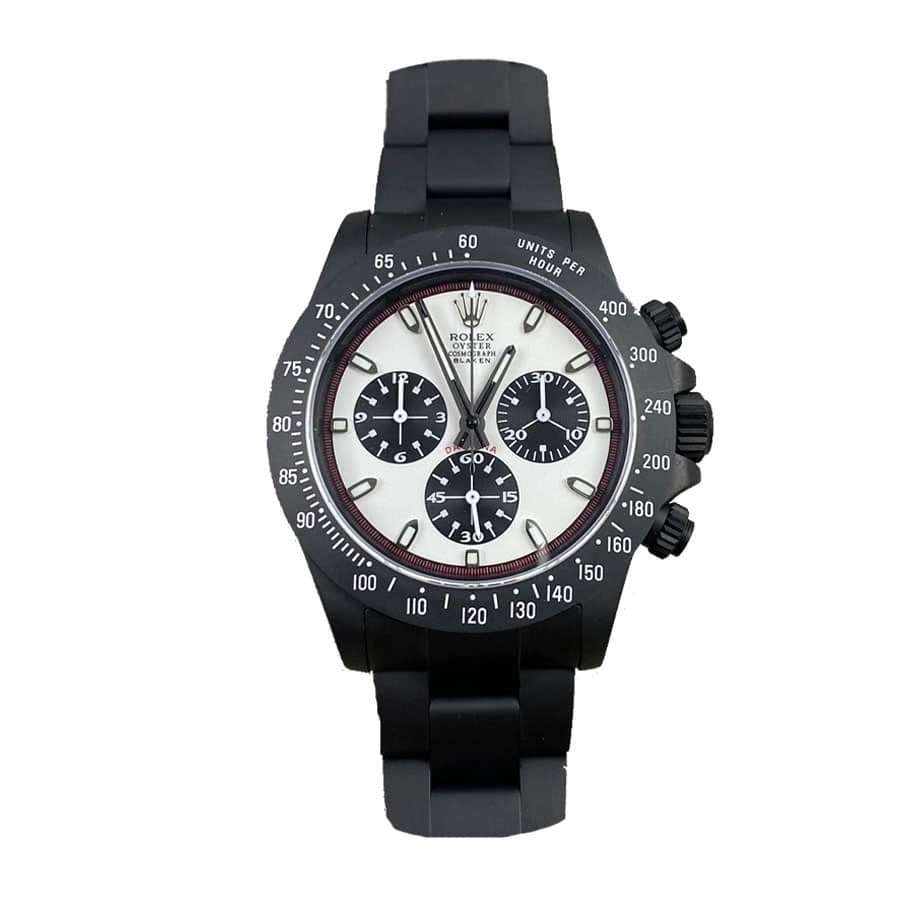 rolex-blaken-cosmograph-black-dial-paul-newman-116710ln-box-replica.jpg Rolex Cosmograph Daytona 6239 “Paul Newman” Super Clone Edition - Image 1