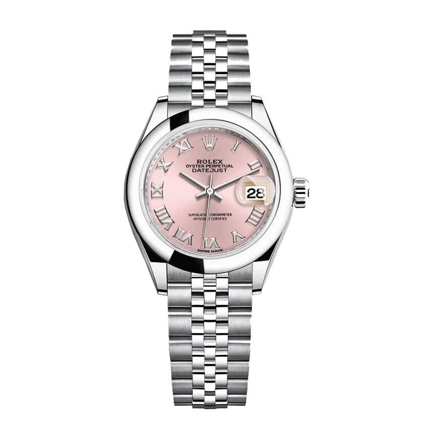 rolex-datejust-28mm-279160-steel-automatic-pink-dial.jpg Rolex Datejust 279160 Steel Automatic Pink Dial Replica - Image 1