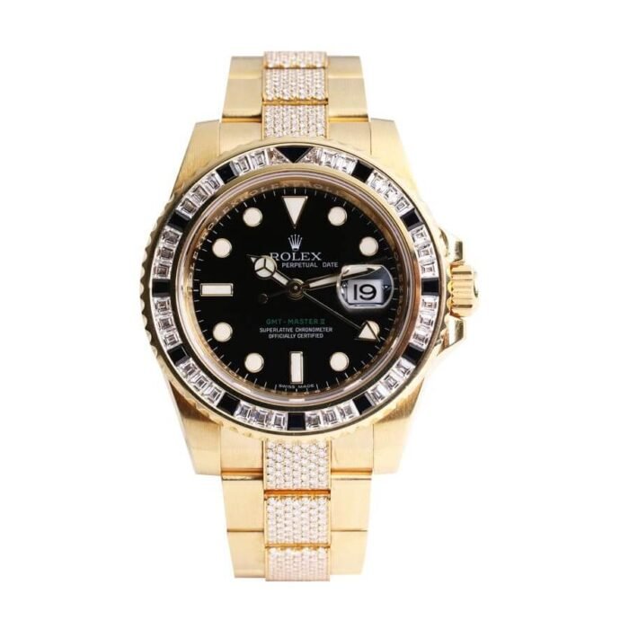 Rolex GMT-Master II 116748SANR “Iced Out” Luxury Clone Quality - Image 1