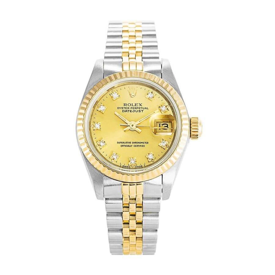 rolex-datejust-yellow-gold-steel-diamond-69173.jpg Rolex Datejust Yellow Gold Steel Diamond Dial 69173 “Jubilee” High-End Replica 1:1 - Image 1